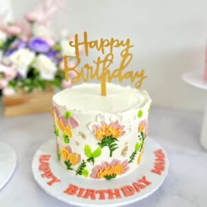 Buttercream Floral birthday cake Rs1.5kg Rs7500