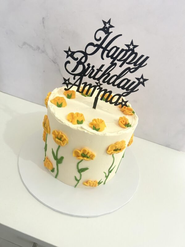 Buttercream Floral cake Rs7000-1.5kg Buttercream Floral Cake