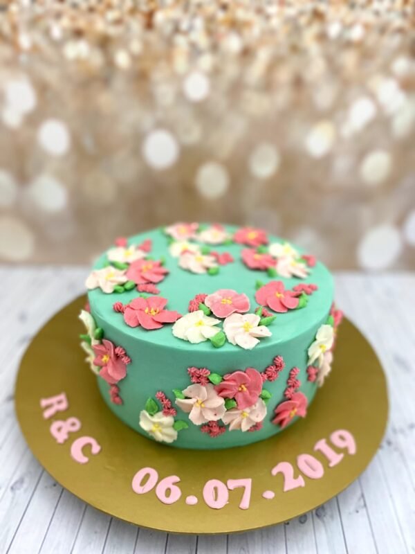 Buttercream floral cake 1kg Rs7000 Buttercream Floral Cake