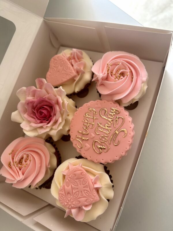 Floral Cupcakes Set of 6
