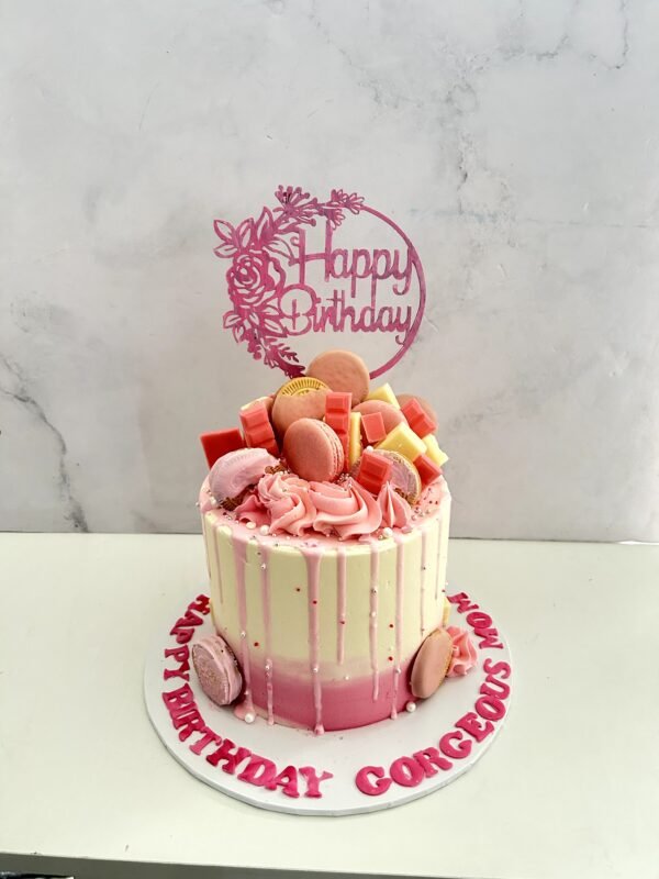 Pink Chocolate explosion cake Rs8500-1.5kg