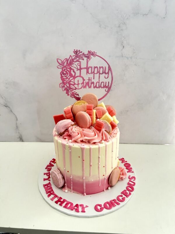 Pink Chocolate Explosion Cake