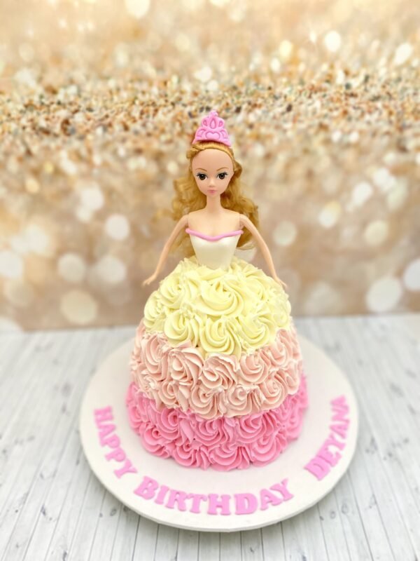 Princess doll cake Rs 7500-1.5kg Princess Doll Cake