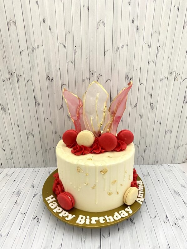 Red and White Cake