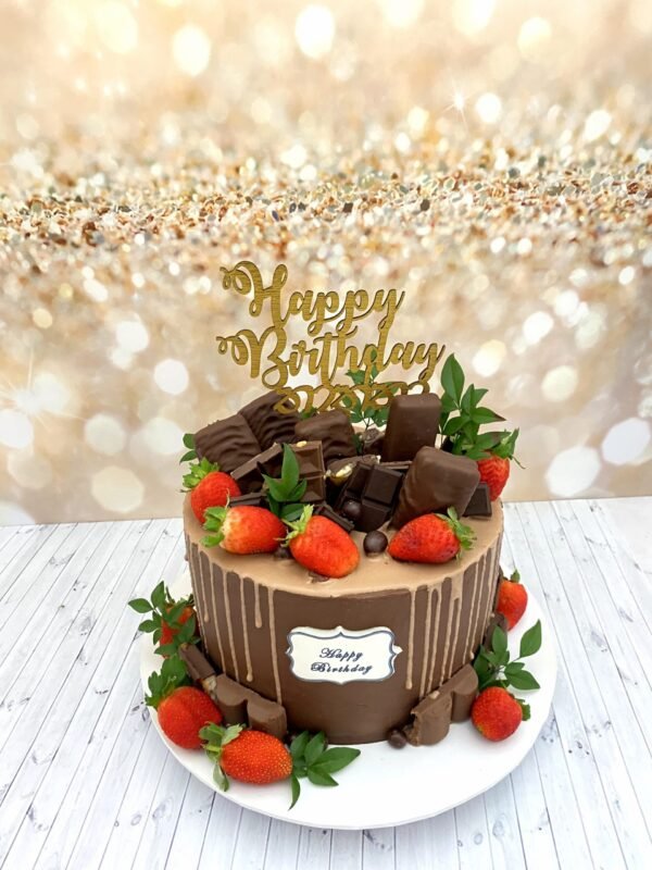Strawberry Chocolate Explosion Cake
