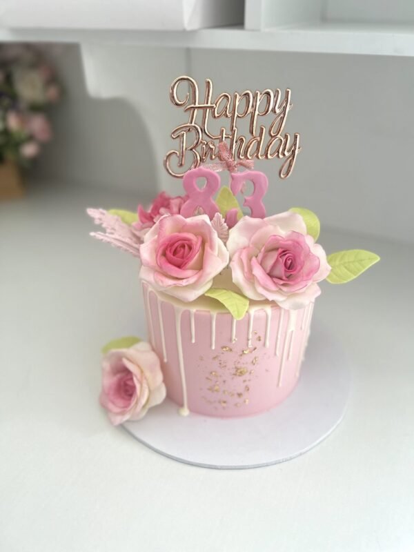 Sugar flowers Choco drip cake Rs9500-1.5kg Sugar Flowers Choco Drip Cake