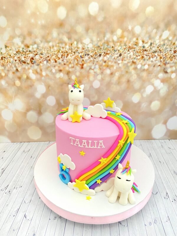 Unicorn fondant cake 2kg Rs12,000 Unicorn Fondant Cake