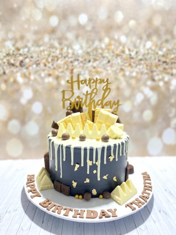 White chocolate explosion cake Rs10,000-1.5kg White Chocolate Explosion Cake
