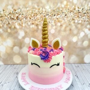 Unicorn Theme Buttercream Cake