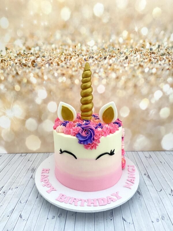 unicorn theme buttercream cake 1.5kg rs8500 Unicorn Theme Buttercream Cake