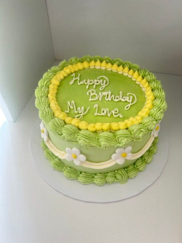 Victorian Buttercream green cake