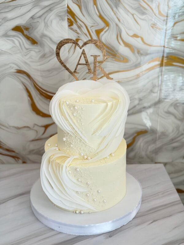 Wafer paper wedding cake
