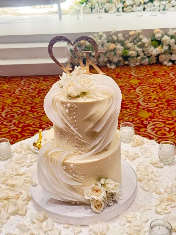 Wafer paper wedding cake