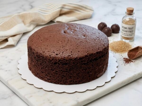 Sugar Free Chocolate Cake – 1kg (8 Inch) – Without Icing